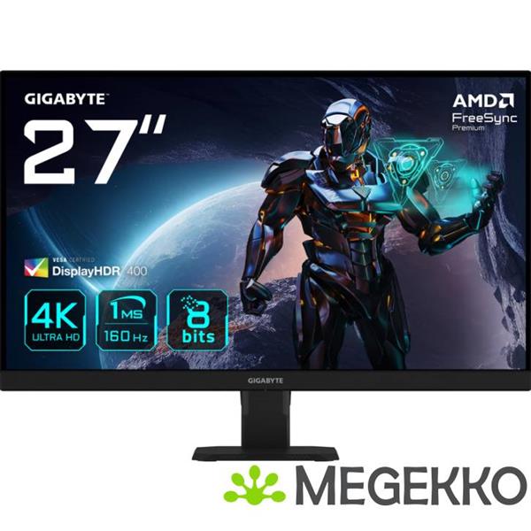 Grote foto gigabyte gs27u 27 4k ultra hd 160hz ips gaming monitor computers en software overige computers en software