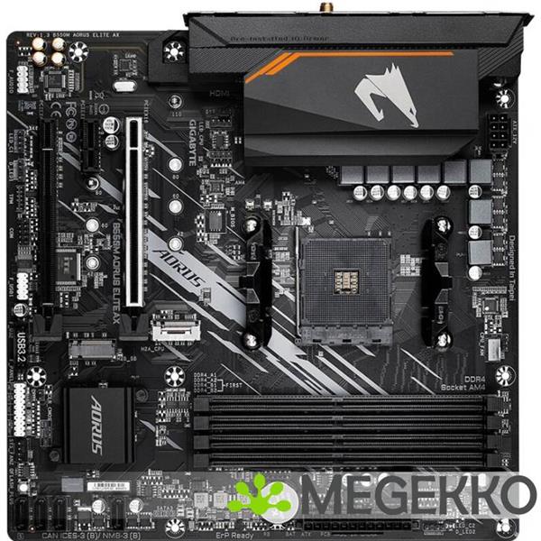 Grote foto gigabyte b550m aorus elite ax computers en software moederborden
