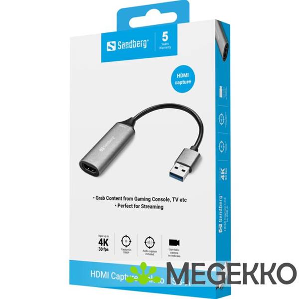 Grote foto sandberg 134 19 usb hdmi capture link computers en software overige computers en software