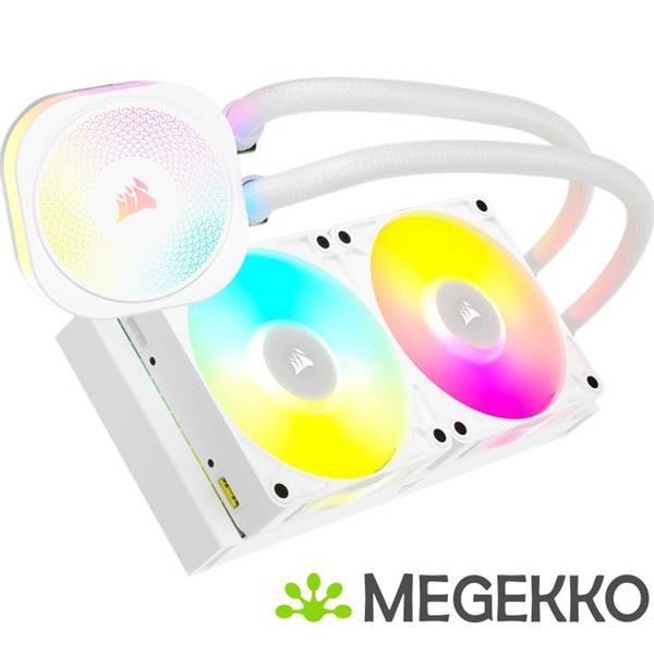 Grote foto corsair icue link titan 240 rx rgb white computers en software overige computers en software