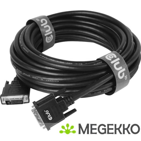Grote foto club3d dvi d dual link 24 1 cable bi directional m m 3m 9.8 ft 28awg zwart computers en software overige computers en software