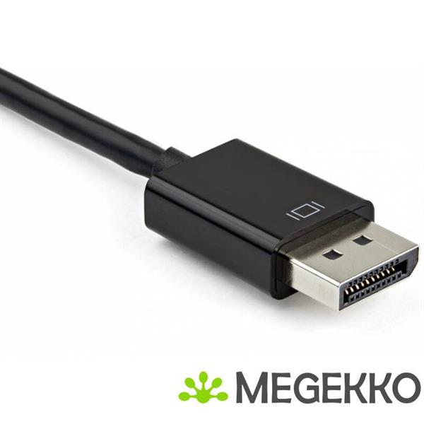 Grote foto startech.com dp2vgahd20 video kabel adapter displayport hdmi vga d sub zwart computers en software overige computers en software