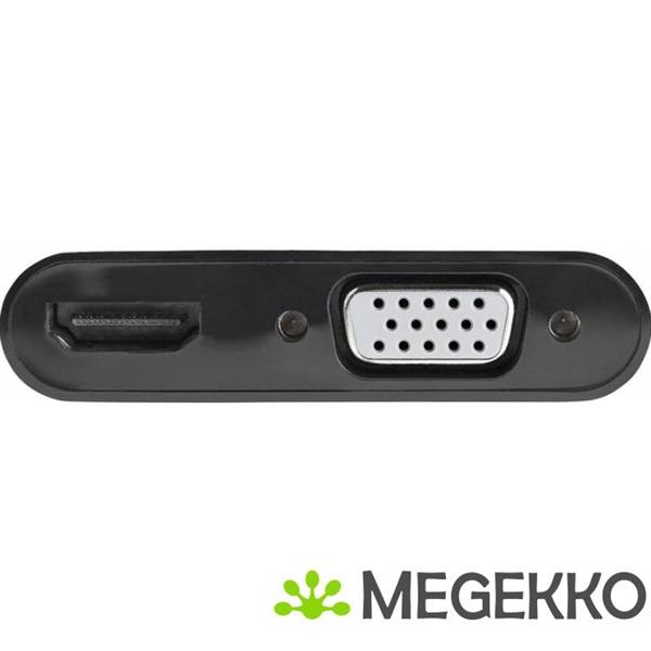 Grote foto startech.com dp2vgahd20 video kabel adapter displayport hdmi vga d sub zwart computers en software overige computers en software