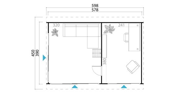 Grote foto nieuw luxe blokhut murano 3 set tuin en terras tuinhuisjes en blokhutten