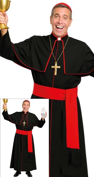 Grote foto priester kostuum zwart rood verzamelen overige verzamelingen