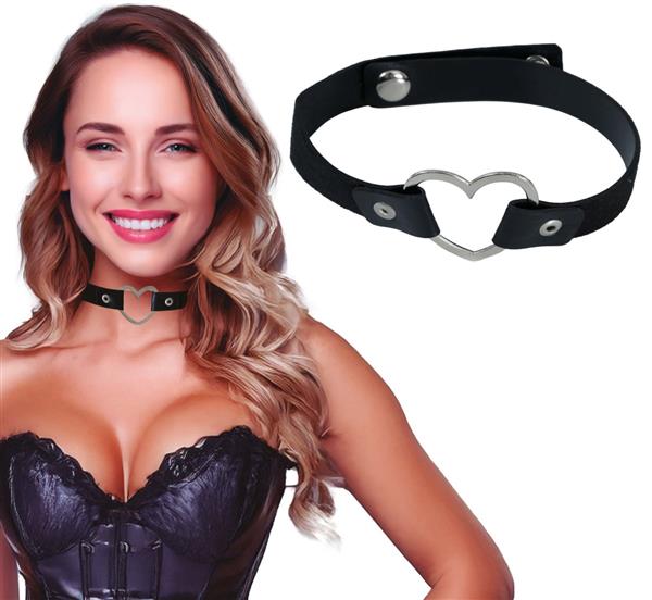 Grote foto hart ketting zwart zilver verzamelen overige verzamelingen