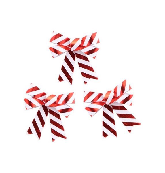 Grote foto rood witte strik gestreept 11cm 3st verzamelen overige verzamelingen