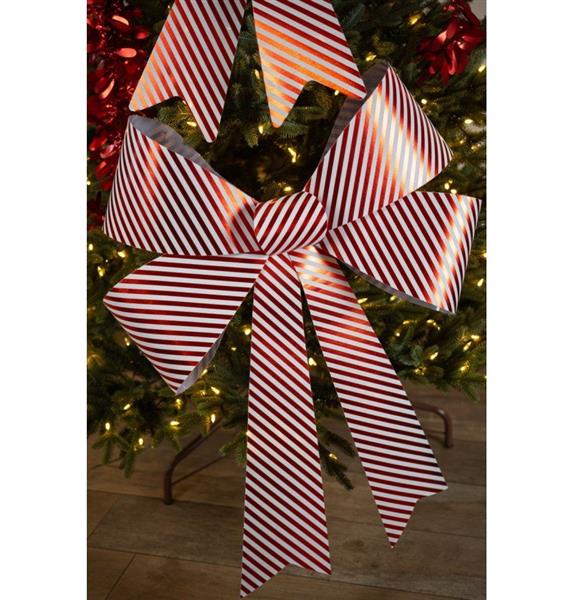 Grote foto rood witte strik gestreept reuze 86cm verzamelen overige verzamelingen