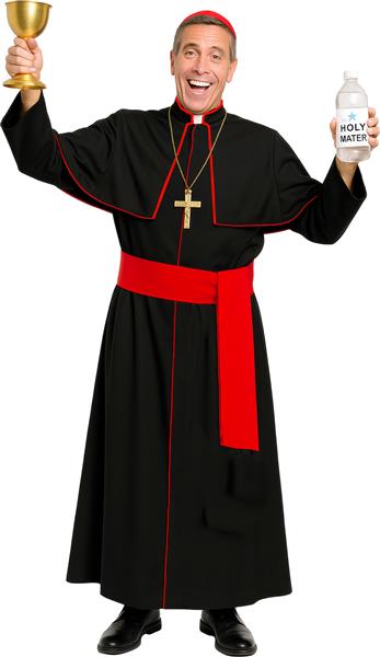 Grote foto priester kostuum zwart rood verzamelen overige verzamelingen