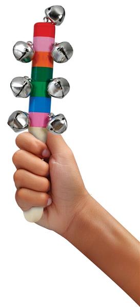 Grote foto houten jingle bell ratel 20cm verzamelen overige verzamelingen