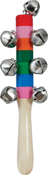 Grote foto houten jingle bell ratel 20cm verzamelen overige verzamelingen