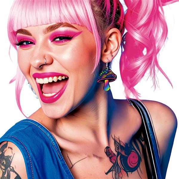 Grote foto mushroom earrings verzamelen overige verzamelingen