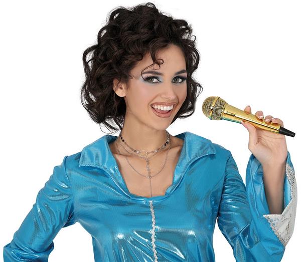 Grote foto gouden microfoon 20 cm verzamelen overige verzamelingen