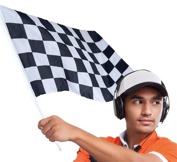 Grote foto race vlag zwart wit 45x30 cm verzamelen overige verzamelingen