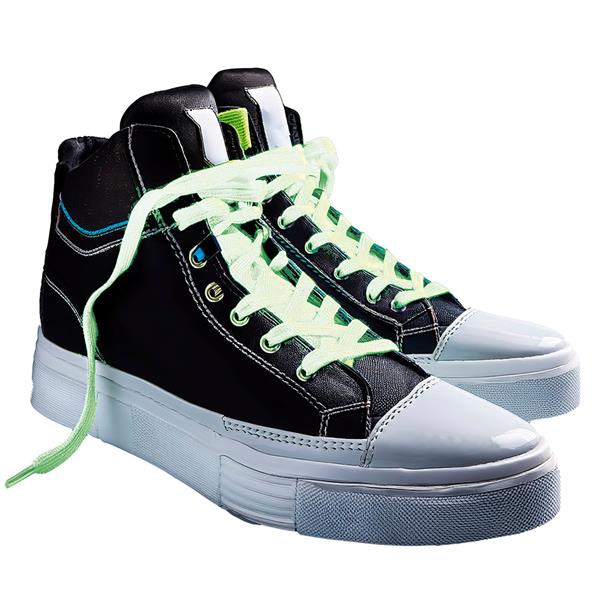 Grote foto pair of fluorescent shoe laces 120 cm verzamelen overige verzamelingen