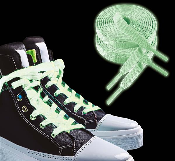 Grote foto pair of fluorescent shoe laces 120 cm verzamelen overige verzamelingen