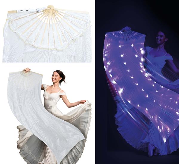 Grote foto white fan with multifunctional led 75x150 cm verzamelen overige verzamelingen