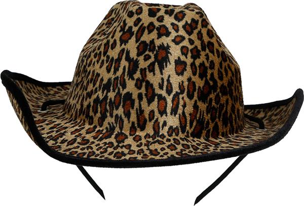 Grote foto luipaard cowboy hoed adult verzamelen overige verzamelingen