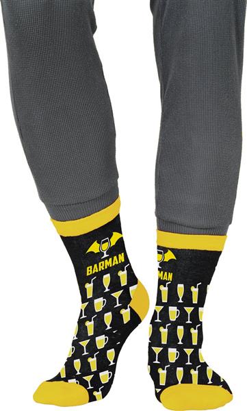 Grote foto barman sokken zwart geel verzamelen overige verzamelingen