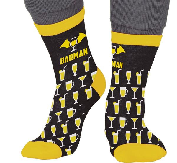 Grote foto barman sokken zwart geel verzamelen overige verzamelingen