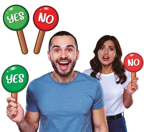 Grote foto ja of nee borden 13x25 cm verzamelen overige verzamelingen