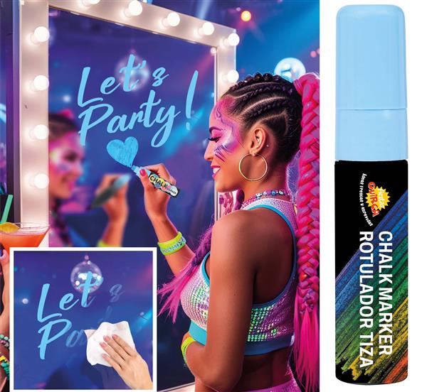 Grote foto vloeibare krijtstift blauw verzamelen overige verzamelingen