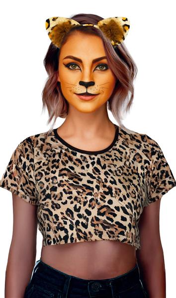 Grote foto leopard hoofdband verzamelen overige verzamelingen