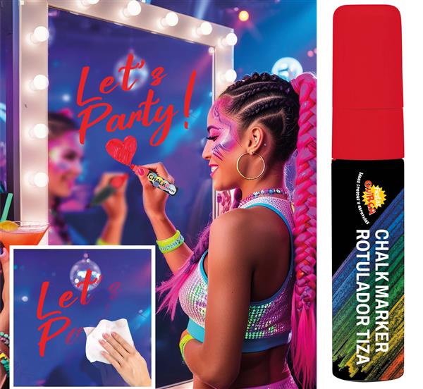 Grote foto vloeibare krijtstift rood verzamelen overige verzamelingen