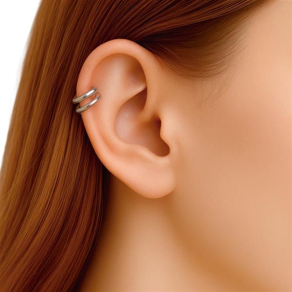 Grote foto neppe dubbele lip piercing zilver verzamelen overige verzamelingen