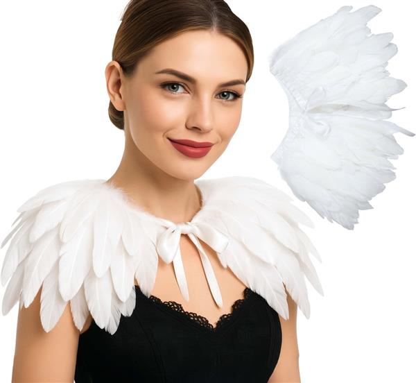 Grote foto engelen kraag veren 90x30cm verzamelen overige verzamelingen