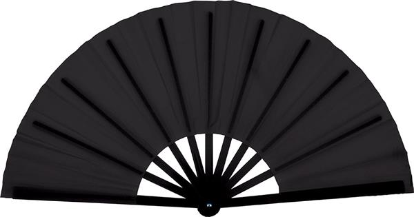 Grote foto 60x30 cm fabric fan black verzamelen overige verzamelingen
