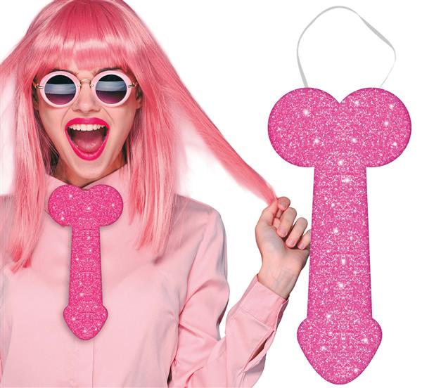 Grote foto penis tie with glitter effect 30 cm adult verzamelen overige verzamelingen