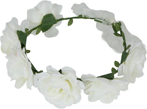 Grote foto witte rozen hoofdband verzamelen overige verzamelingen