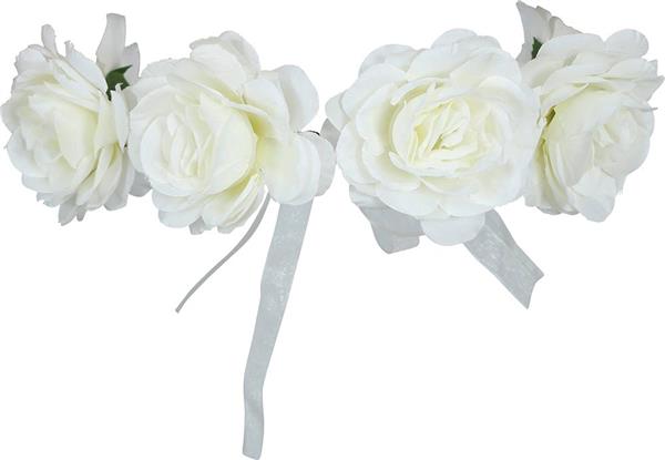 Grote foto witte rozen hoofdband verzamelen overige verzamelingen