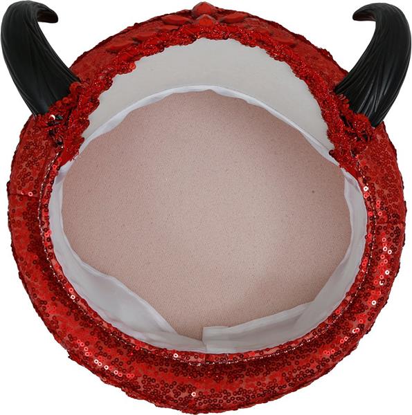 Grote foto police red hat with horns adult verzamelen overige verzamelingen