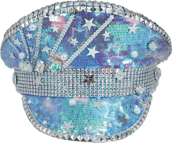 Grote foto police blue hat with pearls adult verzamelen overige verzamelingen