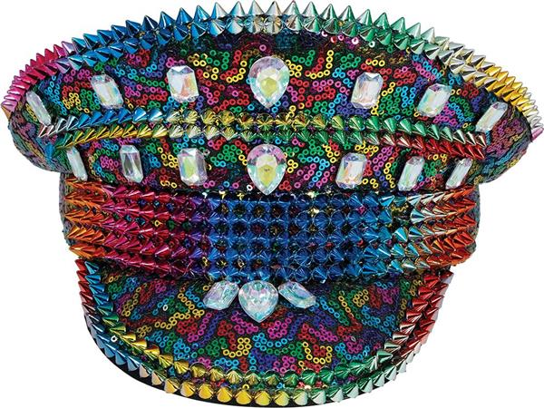 Grote foto police multicolor hat with studs adult verzamelen overige verzamelingen