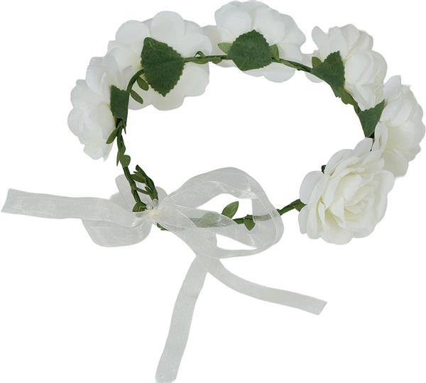 Grote foto witte rozen hoofdband verzamelen overige verzamelingen