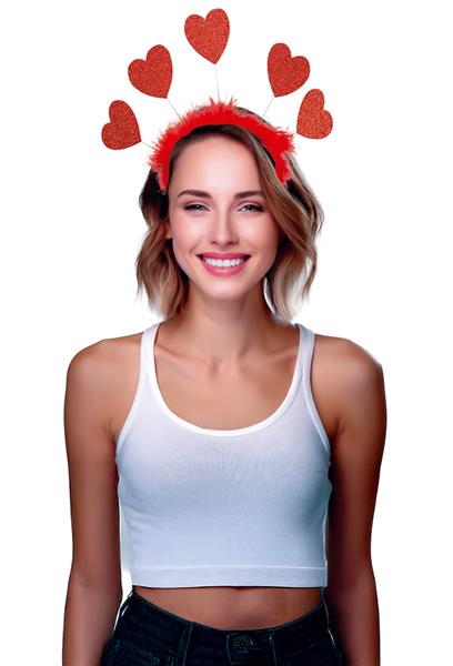 Grote foto haarband hartjes rood verzamelen overige verzamelingen