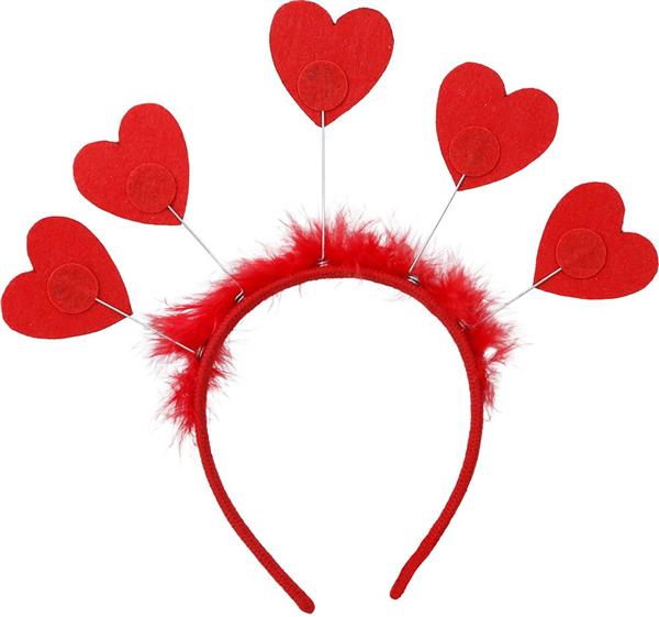 Grote foto haarband hartjes rood verzamelen overige verzamelingen