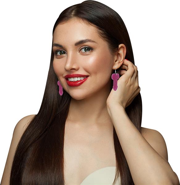 Grote foto penis shaped earrings 5 cm adult verzamelen overige verzamelingen