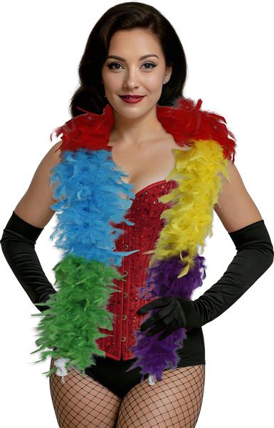 Grote foto boa feather 80 gr multicolour verzamelen overige verzamelingen