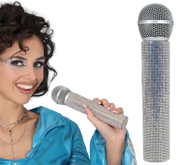 Grote foto microphone with glitter 21 cm verzamelen overige verzamelingen