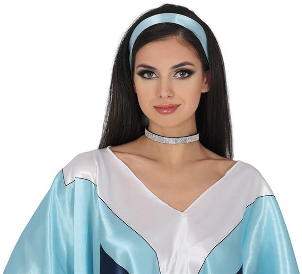 Grote foto zwart zilveren ketting met glitter verzamelen overige verzamelingen