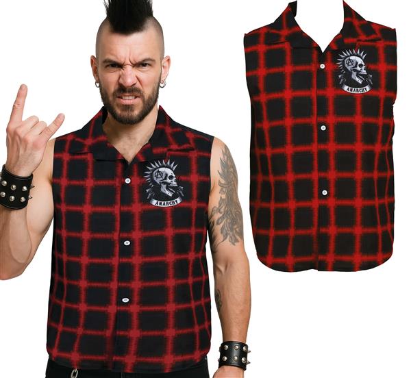 Grote foto punk shirt rood verzamelen overige verzamelingen