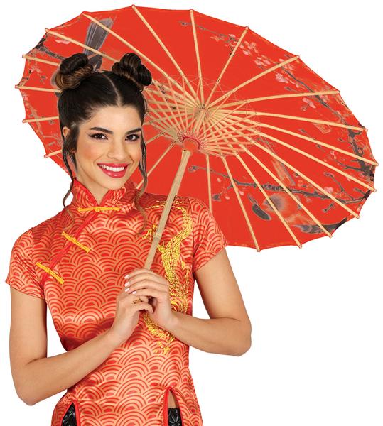 Grote foto red japanese umbrella 82 cm verzamelen overige verzamelingen