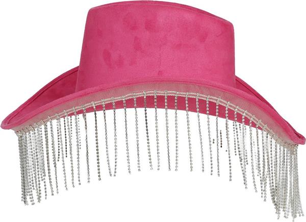 Grote foto roze cowboy hoed franjes verzamelen overige verzamelingen