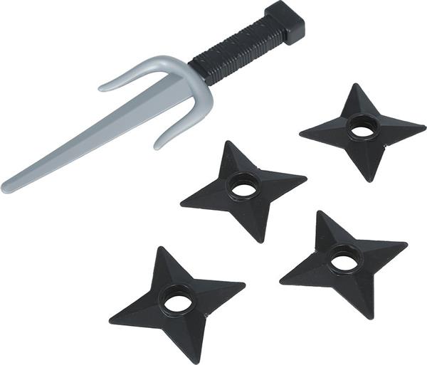 Grote foto ninja nep nunchaku zwart zilver 5st verzamelen overige verzamelingen