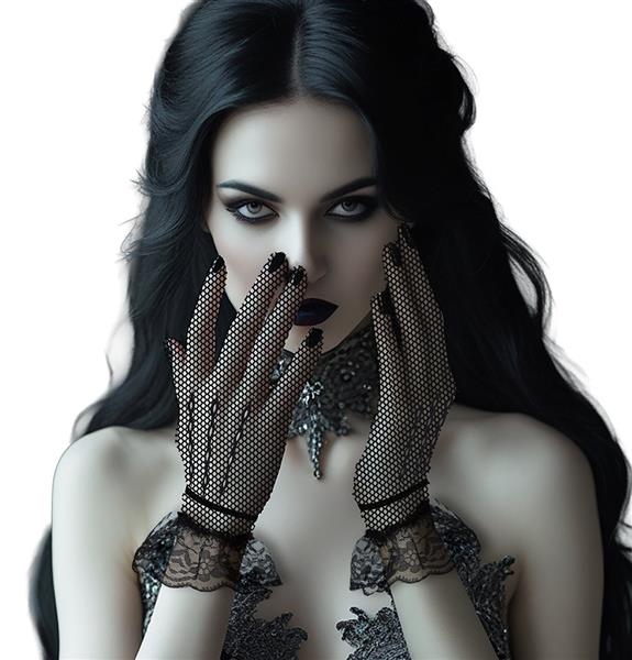 Grote foto zwarte handschoenen kant verzamelen overige verzamelingen