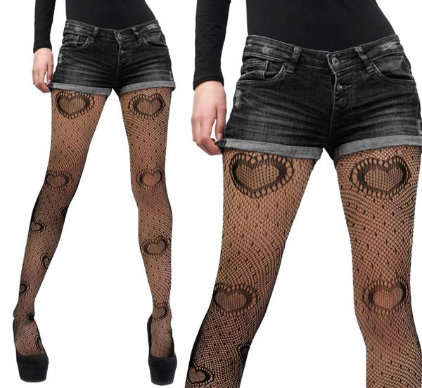 Grote foto zwarte panty met hartjes verzamelen overige verzamelingen